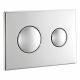 Armitage Shanks Contemporary Flush Plate (Unbranded) Chrome Buttons S4399AA