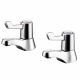Armitage Shanks Sandringham Bath Taps Pair (Includes Lever Heads) Chrome 2 Tap Holes Deck Mounted  S7097AA
