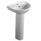 Armitage Bari Basin In A Box with Pedestal White 1 Tap Hole Overflow Only Full Pedestal U349801