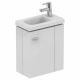 Ideal Standard Gloss Space Guest Basin Unit Left Hand 450mm White 1 Tap Hole E0371WG