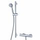 Ideal Standard Ecotherm Thermostatic Bar Mixer Shower Dual Control Chrome Exposed with Multi Mode Slide Rail Kit 5 Year Warranty A7255AA