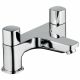 Ideal Standard Tempo Bath Filler with Metal Heads Chrome 2 Tap Holes Deck Mounted B0730AA