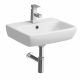Twyfords Square Basin 450mm White 1 Tap Hole E14831WH