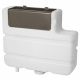 Macdee Concealed Pneumatic Aquasave 2 Cistern (Low Level) Side Inlet Dual Overflow with Chrome Round Push Button White Concealed 50120227