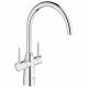 Grohe Ambi Sink Sink Monobloc Mixer with Lever Heads Chrome 1 Tap Hole Deck Mounted 30189000