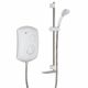 Mira New Sport Electric Shower White/Chrome Exposed 9kw with Multi Mode Slide Rail Kit 2 Year Warranty 1.1746.002