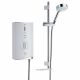 Mira New Sport Max Electric Shower White/Chrome Exposed 9kw with Multi Mode Slide Rail Kit 2 Year Warranty 1.1746.007