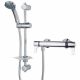 Triton Exe Lever Thermostatic Bar Shower Valve Dual Control Chrome Exposed with Multi Mode Slide Rail Kit 5 Year Warranty Unexthbminc