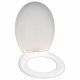 Crosco Instinct Trade Toilet Seat & Cover Soft Close with Plastic Hinges 365mm White 5 Year Warranty INSTWHSCSEAT
