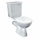 Crosco Instinct Trade Cistern Close Coupled Back Inlet with Chrome Plated Dual Push Button White INSTWHPCI2