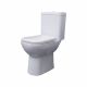 Crosco Instinct Trade Comfort Height Square Pan & Cistern Pack with Close Seat & Cover 437mm 350mm White 25 Year Warranty INSTCHSQSET