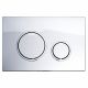 Crosco Trade Circle Dual Flush Plate 22mm Chrome Plates P470120245