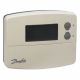 Danfoss 24 Hour Programmable Room Thermostat (5/2 Day) (with Radio Frequency Control & Service Interval Function) White Battery Powered 087N791200